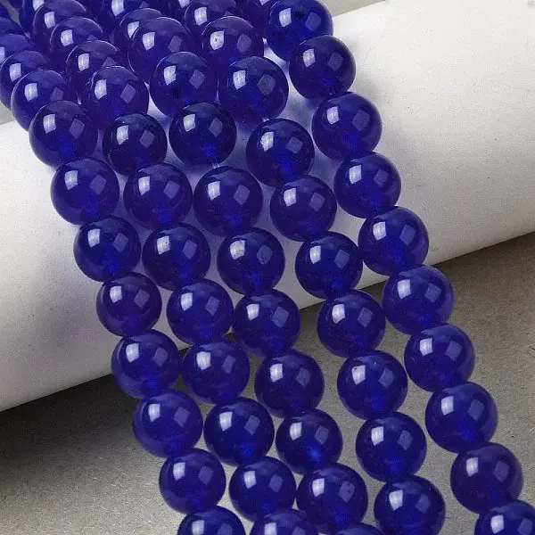 Natural White Jade Beads Strands