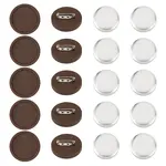 DIY Round Wood & Aluminum Brooch Making Kits