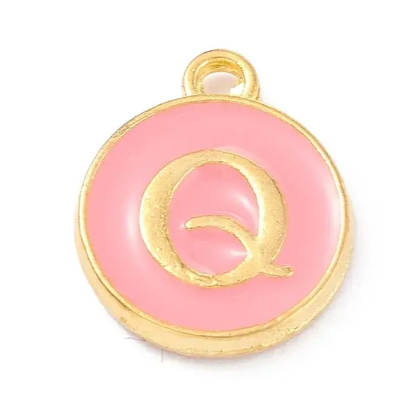 Golden Plated Alloy Enamel Charms