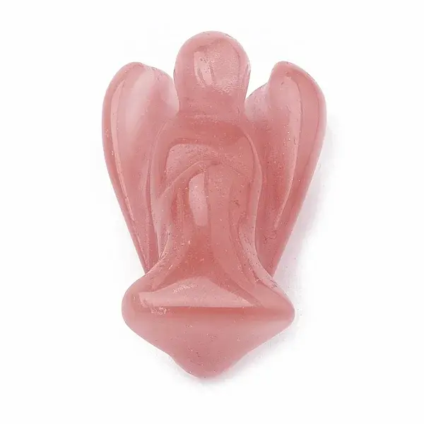 Cherry Quartz Glass Display Decorations