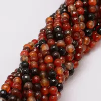 Natural Striped Agate/Banded Agate Bead Strands