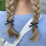 10Pcs Bowknot Polyester Alligator Hair Clips