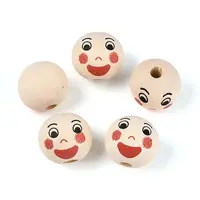 Printed Schima Wood Beads