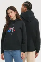 Mikina Converse x Transformers černá barva, s kapucí, s potiskem, 10027820-A01