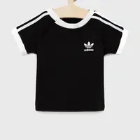 Dětské tričko adidas Originals H35545 černá barva, s aplikací
