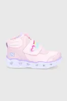 Dětské boty Skechers růžová barva