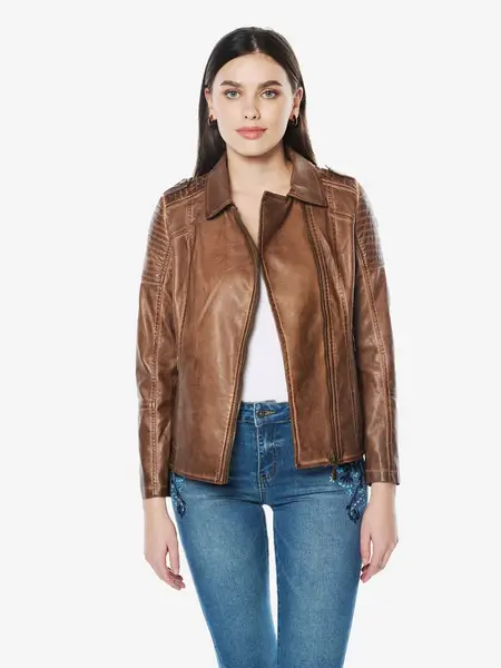 KOROSHI Prechodná bunda  koňaková