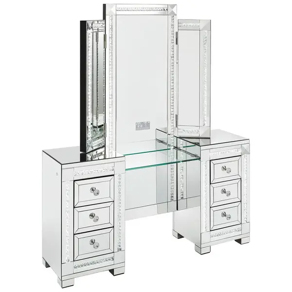 Xora TOALETNÍ STOLEK, barvy stříbra, 151/40,5/183 cm