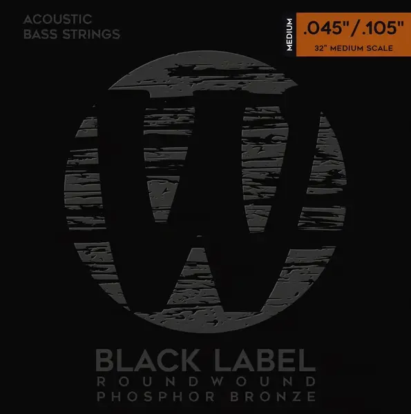 Warwick Black Label Acoustic Phosphor Bronze 4 Medium .045-.105 Medium