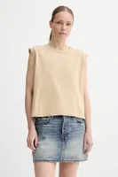 Bavlněný top Levi's černá barva, A8794