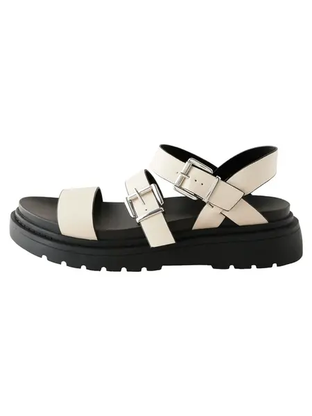 Next Sandále  biela ako vlna