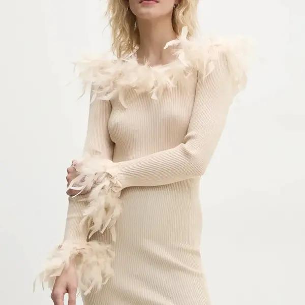 Šaty Answear.LAB béžová barva, mini