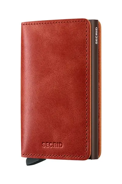 Kožená peněženka Secrid oranžová barva, SV-Orange
