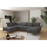 Sit & More SEDACÍ SOUPRAVA, textil, šedá