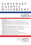 Slovenský časopis historický 2/2025