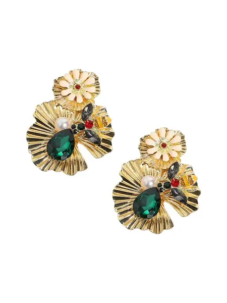 SOHI Náušnice ' Dervila '  zlatá / zmiešané farby