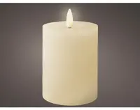 LED sviečka Lumineo 7x11,2 cm, krémová%
