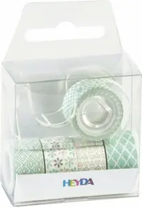 Páska 1,2cm x 3m Mini samolep. zelená (5 ks)