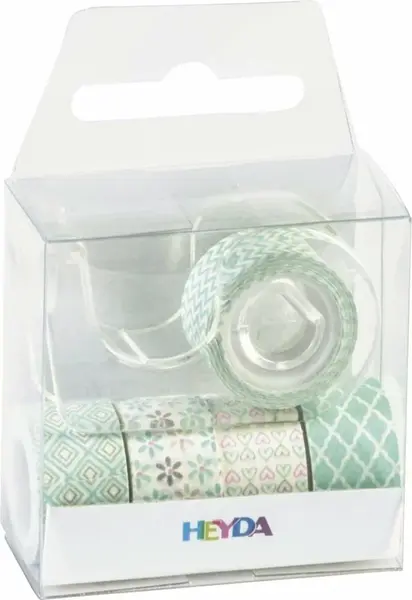 Páska 1,2cm x 3m Mini samolep. zelená (5 ks)