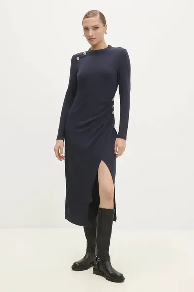 Šaty Answear.LAB tmavomodrá barva, midi