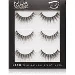 MUA Makeup Academy Lashes Natural Effect umělé řasy #100 3 pár