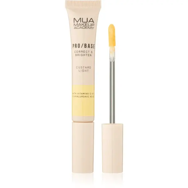 MUA Makeup Academy PRO/BASE Colour Corrector rozjasňujúci korektor odtieň Correct & Brighten – Custard Light 10 ml