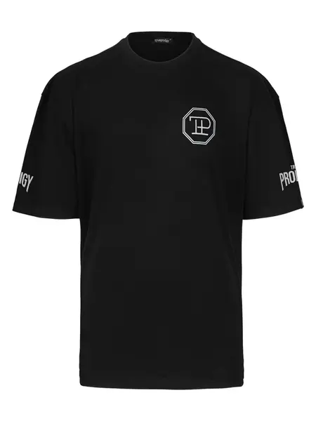 trueprodigy Tričko 'Dilan'  čierna / biela