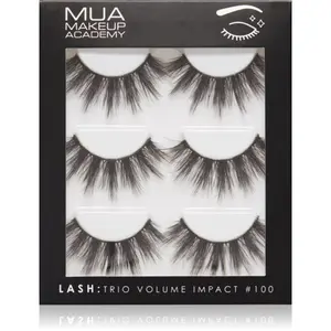 MUA Makeup Academy Lashes Volume Impact umělé řasy typ 3 pár