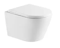 kielle Nefia - Závesné WC so doskou Softclose, Vortex Rimless+, biela 30127010-SET1