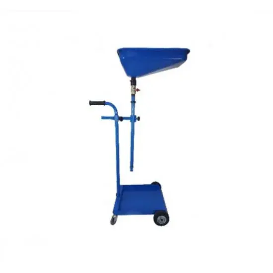 MDtools Vozík pro sud na vypouštění oleje, výškově stavitelný trychtýř