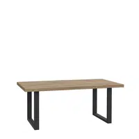 MID.YOU KONFERENČNÍ STOLEK, černá, barvy dubu, kov, plast, kompozitní dřevo, 110/60/45 cm
