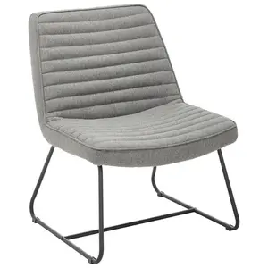 P & B KŘESLO, textil, šedá