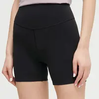 Tréninkové šortky adidas Performance All Me černá barva, hladké, high waist, IL7325