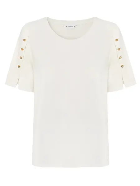 TATUUM Blúzka  krémová / šedobiela