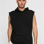 Open Edge Sleeveless Hoody černá