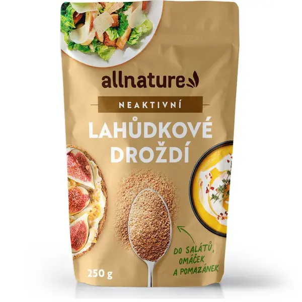 Allnature Lahůdkové droždí neaktivní 250 g