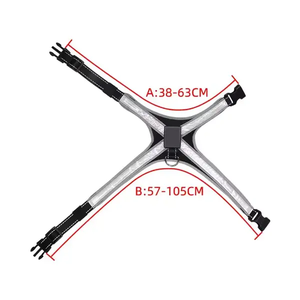 Reedog svítící kšíry pro velké psy - L