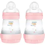 MAM Perfect Star Anti-colic Bottle antikoliková fľaša 0m+ Pink 2x160 ml