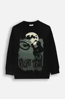 Dětské bavlněné tričko s dlouhým rukávem Coccodrillo