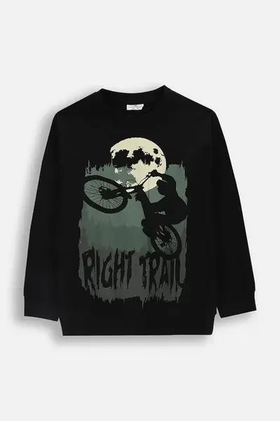 Dětské bavlněné tričko s dlouhým rukávem Coccodrillo