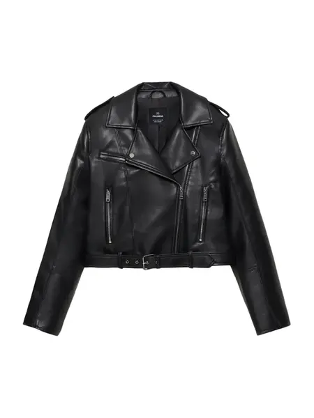 Pull&Bear Prechodná bunda  čierna