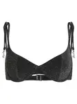 Karl Lagerfeld Bikinový top  čierna