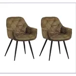 MID.YOU SADA ŽIDLÍ S PODRUČKAMI 2 kusy