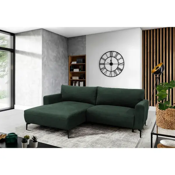 MID.YOU ROHOVÁ SEDAČKA, textil, tmavě zelená