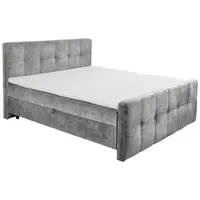 MID.YOU AMERICKÁ POSTEL, 180/200 cm, šedá