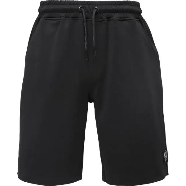 Willard SUVIN Pohodlné pánské úpletové šortky, černá, velikost XXXL