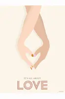 Plakát Vissevasse Its All About Love 30x40 cm