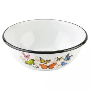 Smaltovaná miska 2,5 l Motýli