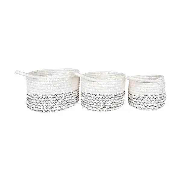 Sada úložných košů House Nordic Algar 3-pack bílá barva