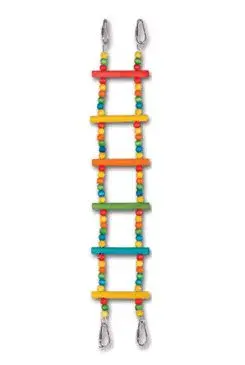 Hračka pro exoty žebřík Artista dřevěný barevný